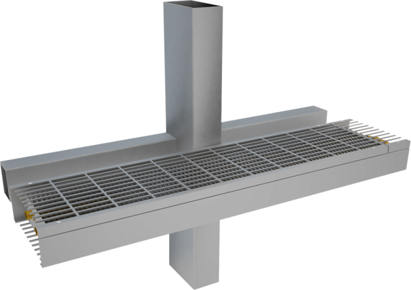 Şüşə cəbhə konvektorları sekili